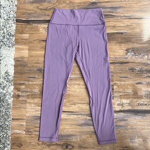 Purple High-Waisted Leggings